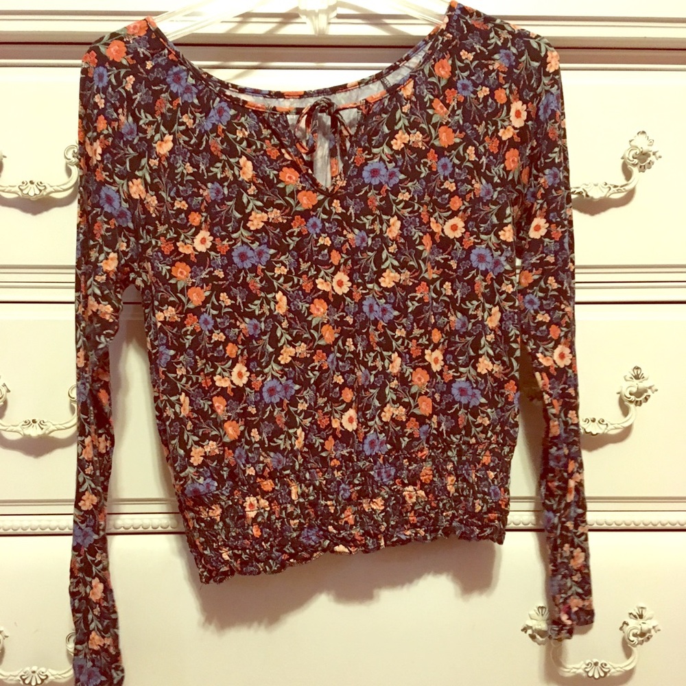 Long sleeve floral shirt